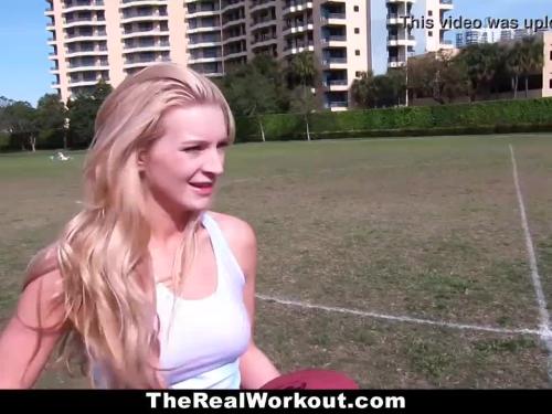Therealworkout - horny blonde needs to play balls