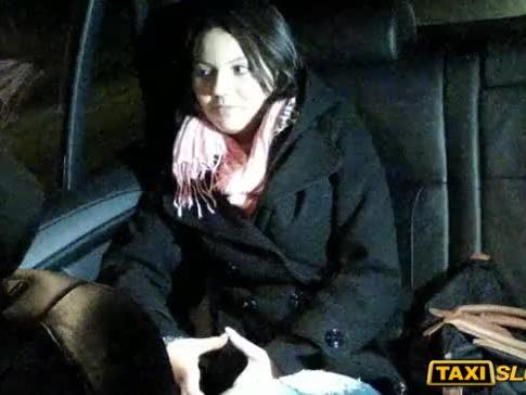 Horny vanessa drilled with perv stranger into his taxi cab