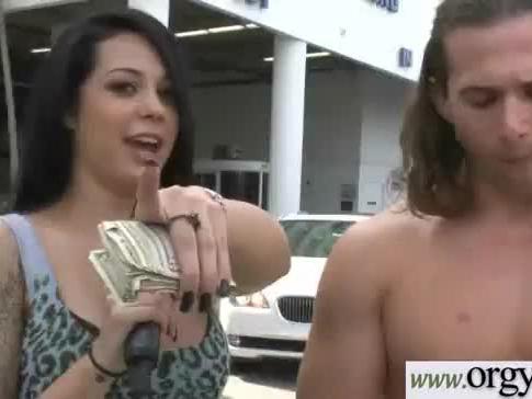 A great deal of money for wild girl to knock on tape clip-26